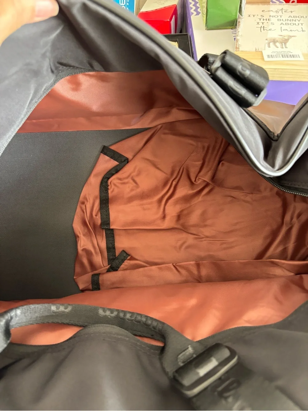 Wilson V14 Duffel Bag in Black and Brown